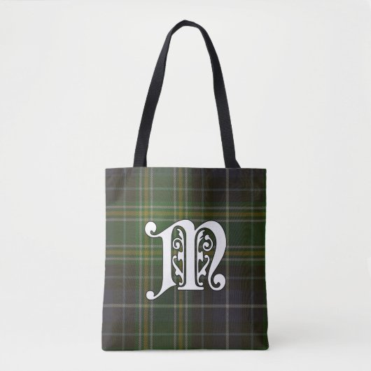 MacKellar Clan Tartan Monogram Tote Bag (Voorkant)