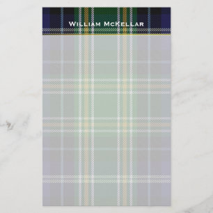 MacKellar Plaid Custom Stationery Briefpapier