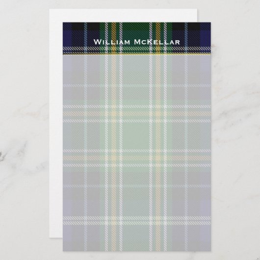MacKellar Plaid Custom Stationery Briefpapier (Voorkant / Achterkant)