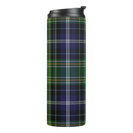 MacKellar Tartan Aangepaste thermische trommel Thermosbeker (Gedraaid links)