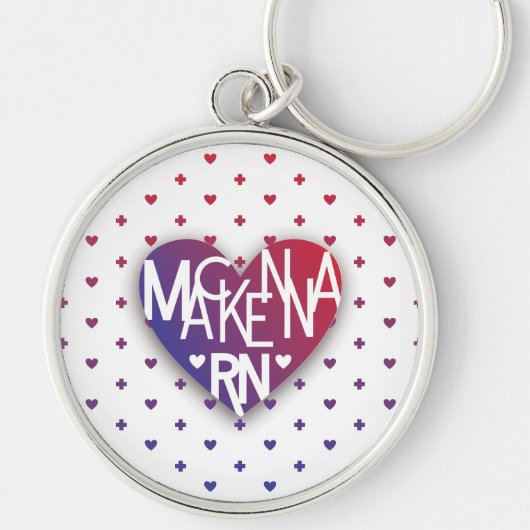 Mackenna RN Lover's Heart sleutelhanger (Voorkant)