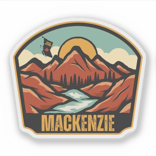 Mackenzie, Brits-Columbia Sticker (Voorkant)