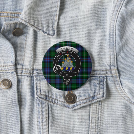 MacKenzie Clan Badge Buttonnen Ronde Button 7,6 Cm (In situ)