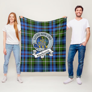 MacKenzie Clan Badge Schotse Ruit Plaid Fleece Deken