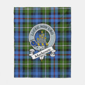 MacKenzie Clan Badge Schotse Ruit Plaid Fleece Deken (Voorkant)