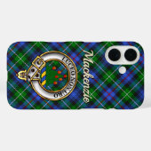 Mackenzie Clan Badge & Tartan iPhone / iPad hoesje (Achterkant (horizontaal))