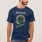 Mackenzie Clan Badge & Tartan T-shirt (Voorkant)