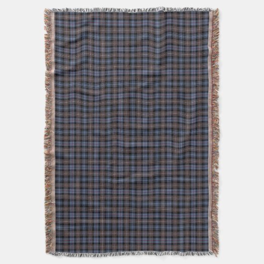 Mackenzie Clan Brown and Blue Reproduction Tartan Deken