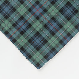 Mackenzie Clan Lichtgroen en Blauw Oud Tartan Fleece Deken