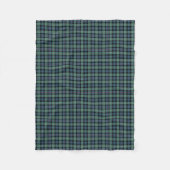 Mackenzie Clan Lichtgroen en Blauw Oud Tartan Fleece Deken (Voorkant)