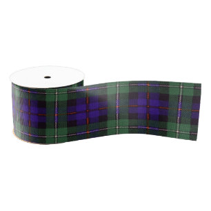 Mackenzie clan Pset Scottish tartan Grosgrain Lint