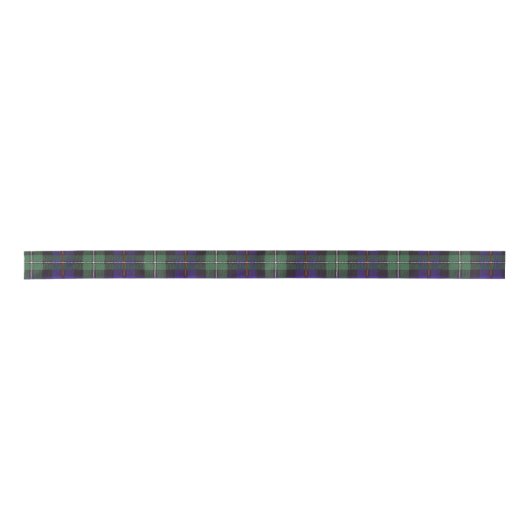 Mackenzie clan Pset Scottish tartan Satijnen Lint (Voorkant)