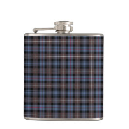 Mackenzie Clan Reproduction Tartan Blue Plaid Heupfles