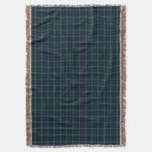 Mackenzie Clan Royal Blue en Forest Green Tartan Deken (Voorkant Verticaal)