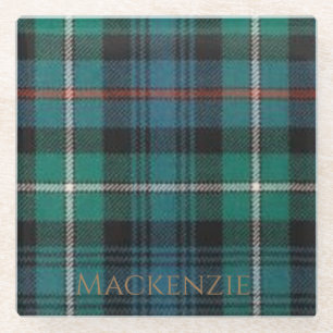 Mackenzie Clan Tartan Glas Onderzetter