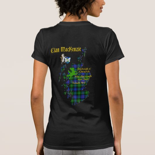 MacKenzie Clan & Tartan Map2 T-Shirt (Achterkant)