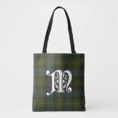 MacKenzie Clan Tartan Monogram Tote Bag (Voorkant)