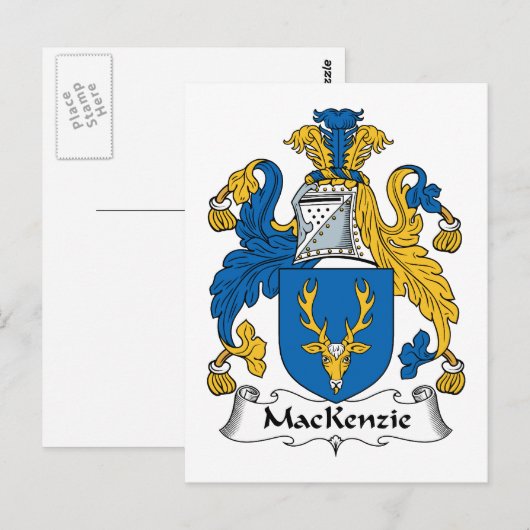 MacKenzie Family Crest Briefkaart (Voorkant / Achterkant)