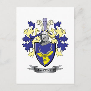 MacKenzie Family Crest Coat of Arms Briefkaart