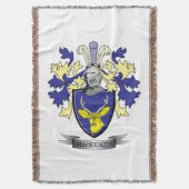 MacKenzie Family Crest Coat of Arms Deken (Voorkant Verticaal)