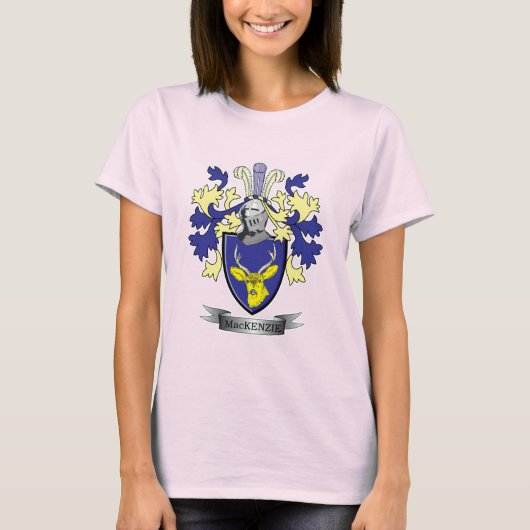MacKenzie Family Crest Coat of Arms T-shirt (Voorkant)