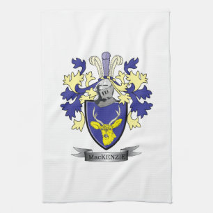 MacKenzie Family Crest Coat of Arms Theedoek