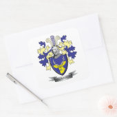 MacKenzie Family Crest Coat of Arms Vierkante Sticker (Envelop)