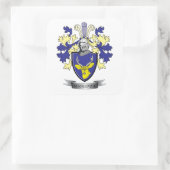 MacKenzie Family Crest Coat of Arms Vierkante Sticker (Tas)