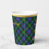 MacKenzie Gepersonaliseerde Tartan Kerstmis Papieren Bekers (Rechts)