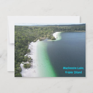 Mackenzie Lake, Fraser Island Briefkaart