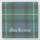 MacKenzie, MacKenzie Scottish Tartan, MacKenzie Stenen Onderzetter (Voorkant)