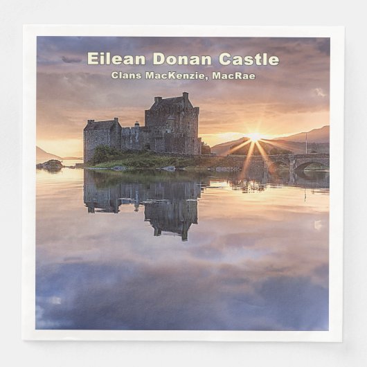 MacKenzie MacRae Clans' Eilean Donan Castle Foto Servet (Voorkant)