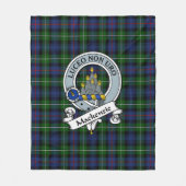 MacKenzie Modern Clan Badge Tartan Pset Fleece Deken (Voorkant)