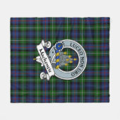 MacKenzie Modern Clan Badge Tartan Pset Fleece Deken (Voorkant (Horizontaal))