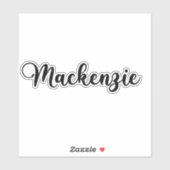 Mackenzie Naam - Handgeschreven kalligrafie Sticker (Vel)