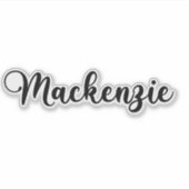 Mackenzie Naam - Handgeschreven kalligrafie Sticker (Voorkant)