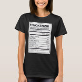 Mackenzie Nutrition Information Problem Solving Ha T-shirt (Voorkant)