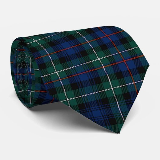 MacKenzie Pset Scottish Tartan Mode Stropdas (Opgerold)