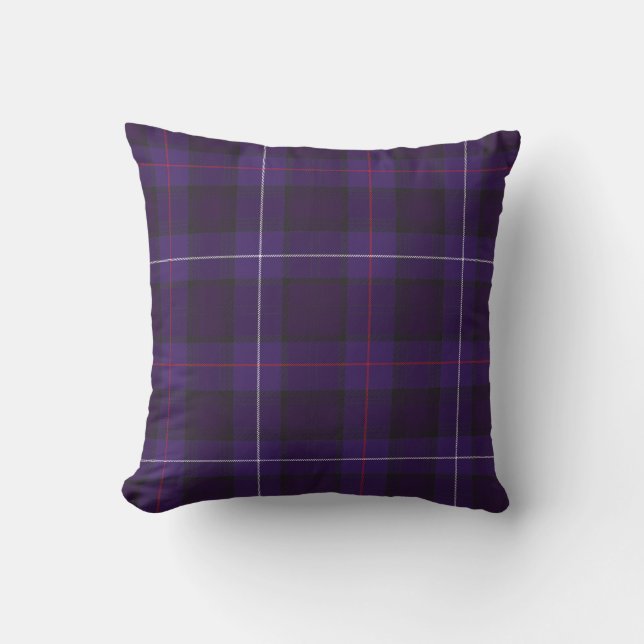 mackenzie purple tartan christmas Scottish Scotla Kussen (Voorkant)