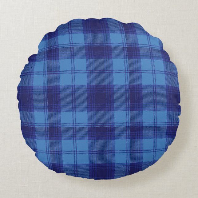 mackenzie purple tartan christmas Scottish Scotla Rond Kussen (Voorkant)