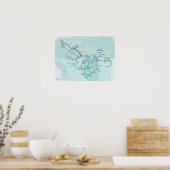 Mackenzie River System, 15 x 20 Poster (Keuken)