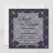 Mackenzie Scottish clan tartan - Pset Save The Date (Voorkant)