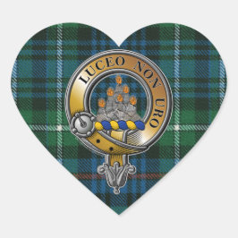 MacKenzie Tartan & Badge Hart Sticker
