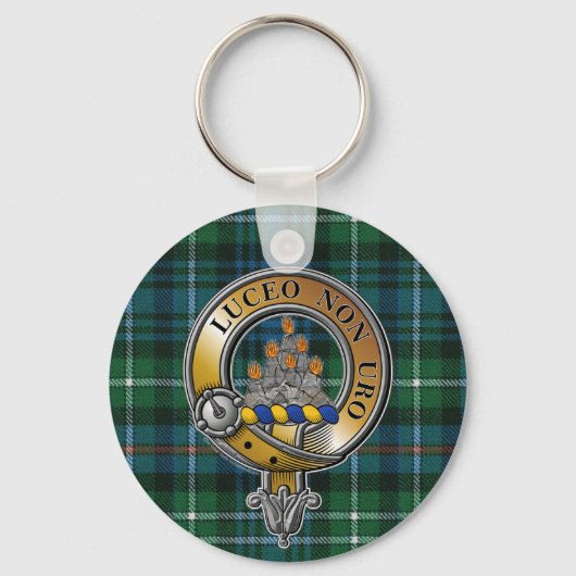 MacKenzie Tartan & Badge Sleutelhanger (Voorkant)