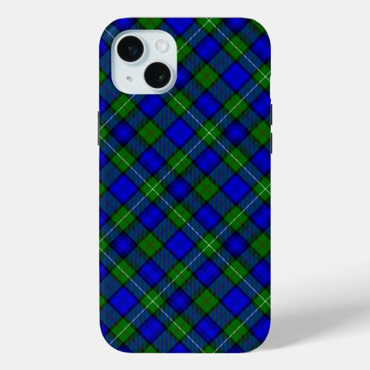 MacKenzie tartan blauwe groene vleid Case-Mate iPhone Case (Achterkant)