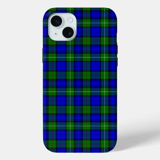 MacKenzie tartan blauwe groene vleid Case-Mate iPhone Case (Achterkant)