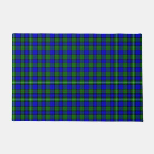 MacKenzie tartan blauwe groene vleid Deurmat (Voorkant)