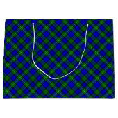 MacKenzie tartan blauwe groene vleid Large Cadeautasje (Voorkant)