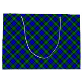 MacKenzie tartan blauwe groene vleid Large Cadeautasje (Achterkant)