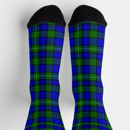 MacKenzie tartan blauwe groene vleid Sokken (Top)